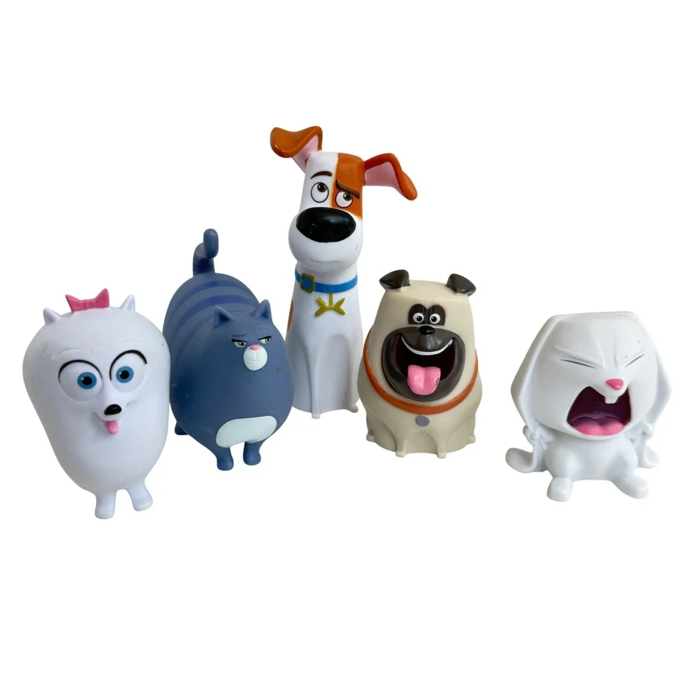 Secret Life of Pets Toy Lot McDonald's Multicolor Movie Figures Set 5pc